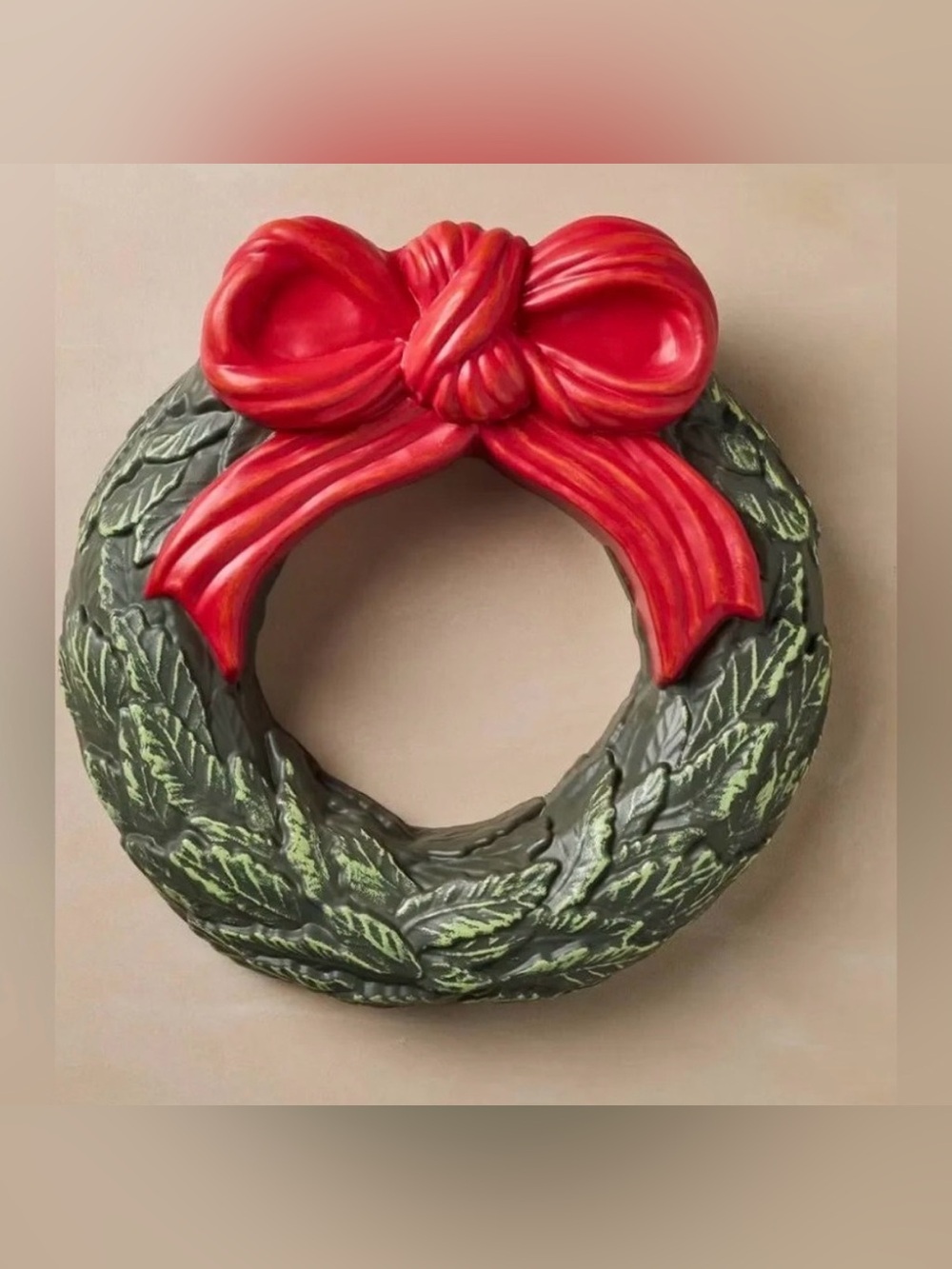 Target by John Derian 16” Wreath with Bow blow mold ❤️🎄